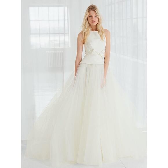 Amsale Wedding Dress Miller Spring 2018 Collection Bridal Size 12 - Picture 2 of 11